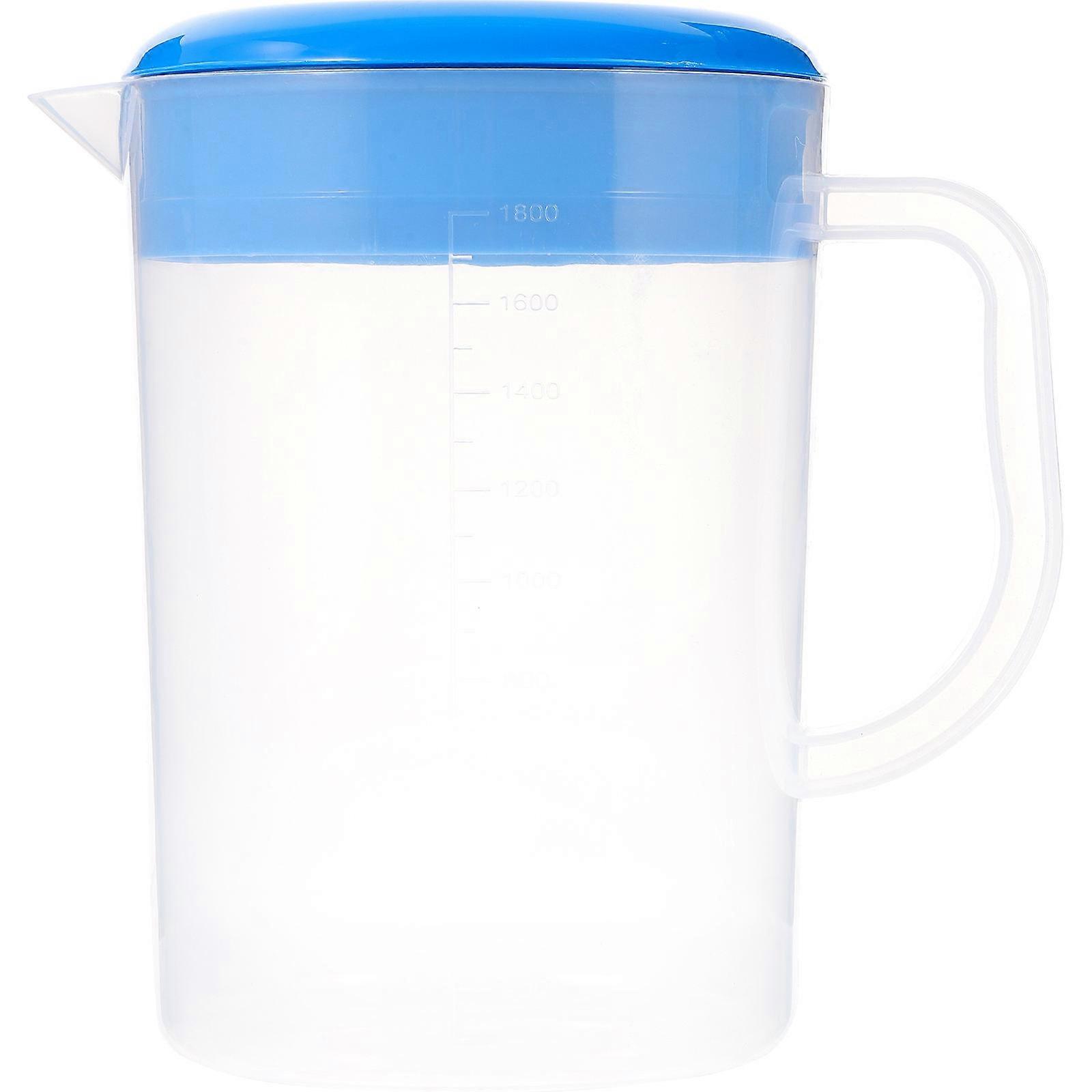 Cold Water Pitcher Plastic Beverage Jug for Storage Large-Capacity with Lid