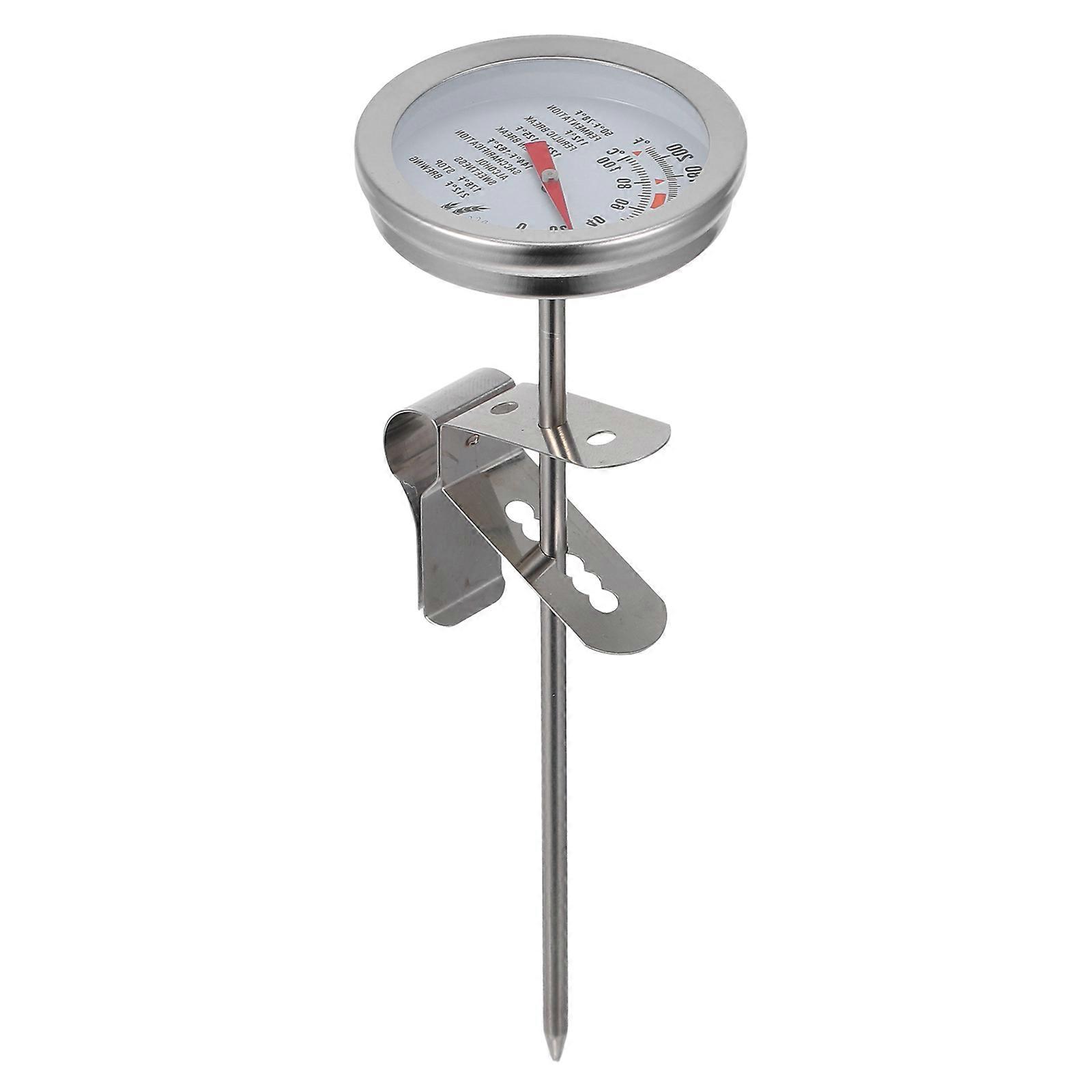 Instant Read Thermometer Probe with Clip Stainless Steel
