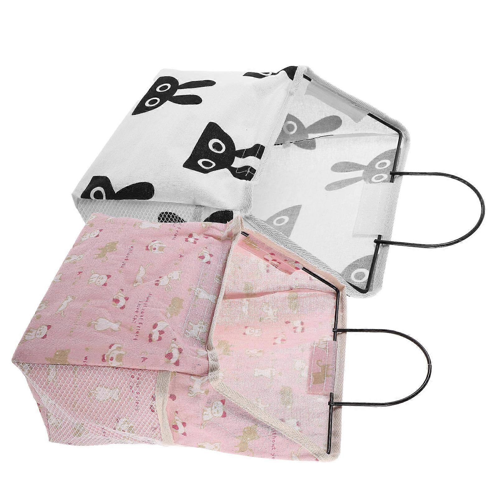 Wall Hanging Storage Bag for Storage Use 2Pcs Hanging Pouch Organizer