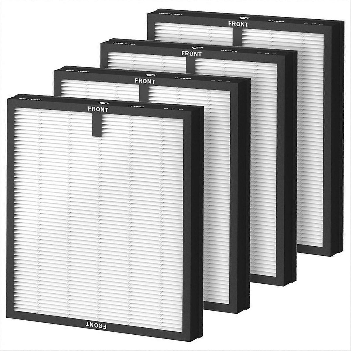 4 Pack HY4866 True HEPA Air Purifier Replacement Filter For 