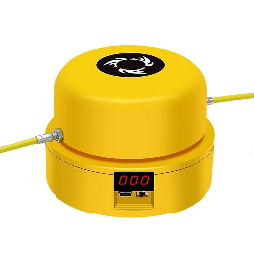 Automatic Skipping Rope Machine with Digital Counter, Remote Speed Control, Rechargeable, Yellow