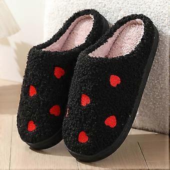 LoyisVidion Cartoon Heart House Slippers – Comfortabele, warme pantoffels met memory foam voor dames en heren, dikke zool, model voor stellen