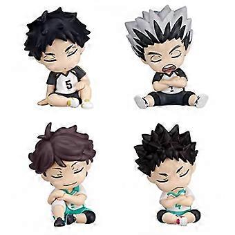 Anime Figures 4pcs Sitting Pose 6cm Set