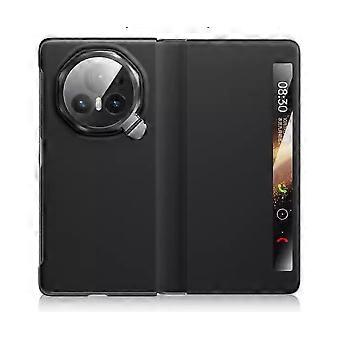 Case for Honor Magic V3 Smart Window Leather Cover, Ultra Thin 360° Protection Flip Phone Case Black