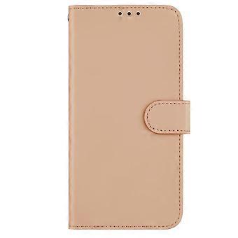 Wallet Case Shockproof Vintage PU Leather Flip Cover with Card Holder Stand and Magnetic Closure Nude for Motorola Edge 50 Fusion
