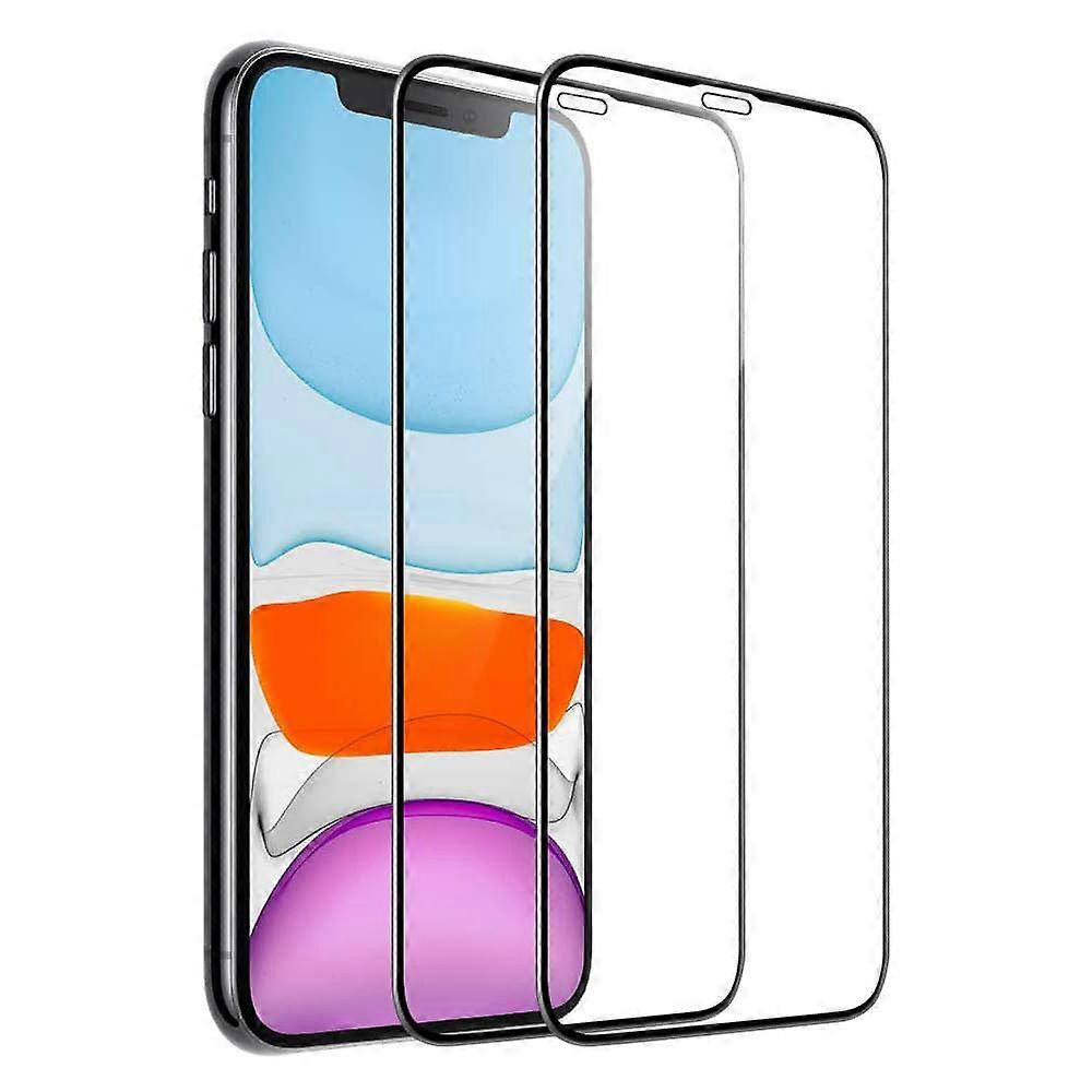 2-pack iPhone XR Tempered Glass Full Coverage Screen Protector