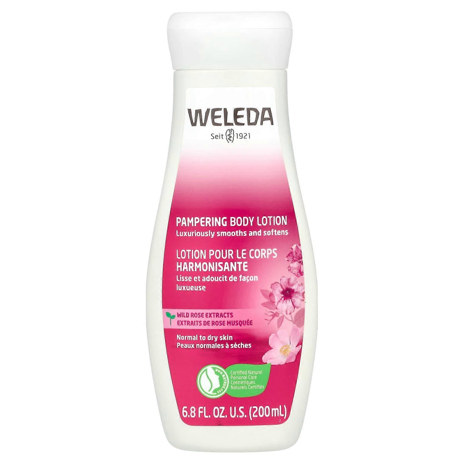 Weleda, Verwennerij Body Lotion, Wilde Roos Extracten, 6.8 fl oz (200 ml)