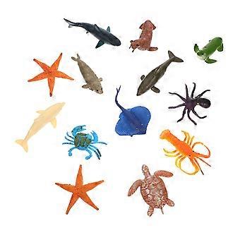 Ocean Animals Figurines Plastic Marine Animals Toys for Kids 12Pcs