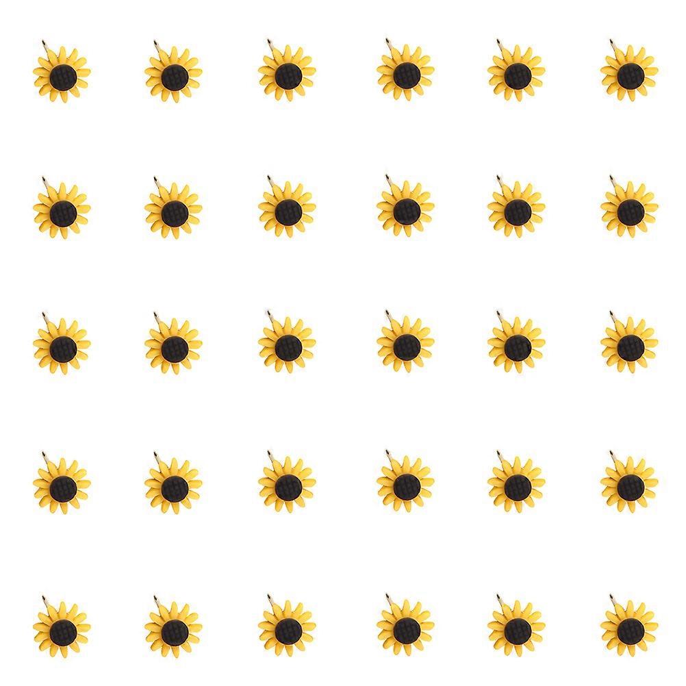 Household Push Pin for DIY Use 30Pcs Multi-Function Sunflower Tacks