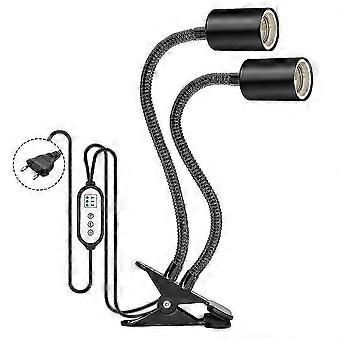 Suporte de luz ajustável para répteis com lâmpada UVA/UVB de 25W/50W/75W para tartarugas, lagartos, cobras e plantas. Solução de aquecimento.