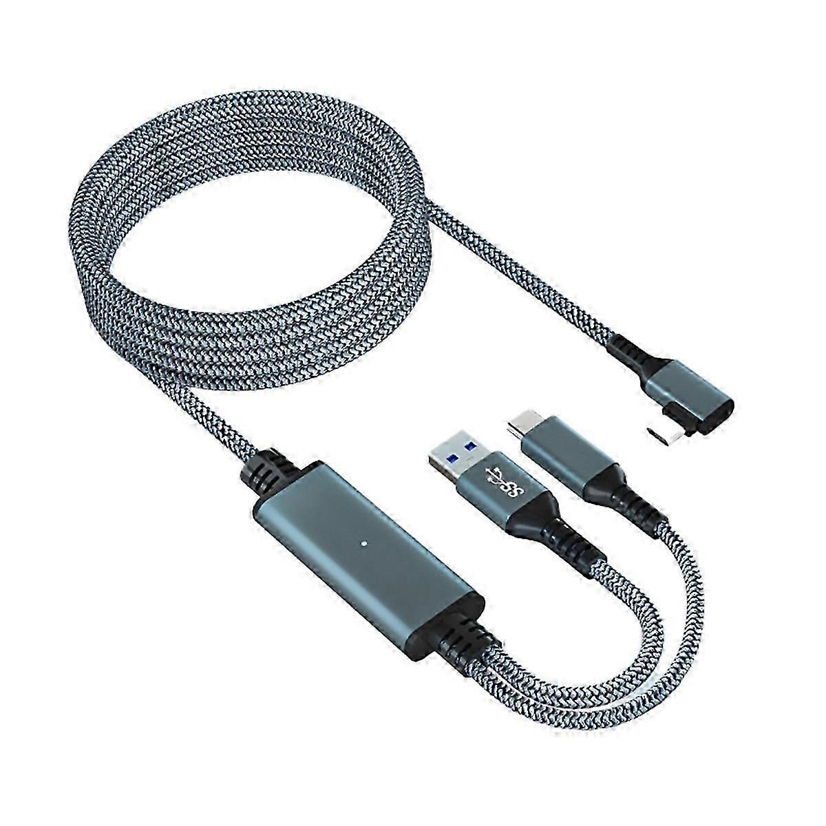 compatible with Meta/ 3 Link Cable 5M VR Data Cable 2A Fast Charging 5Gbps High Speed Data Transfer Cable