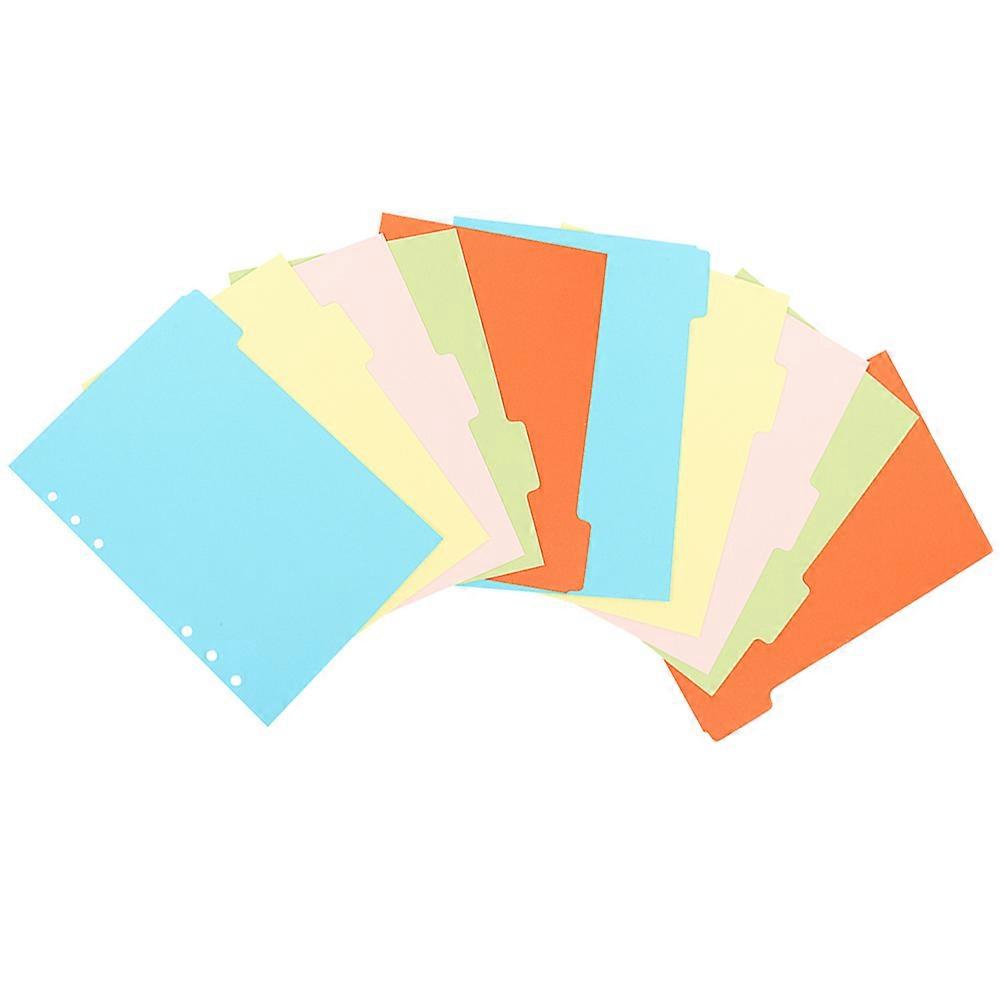 Colored Binder Dividers with Tabs for Organizing Documents 10Pcs