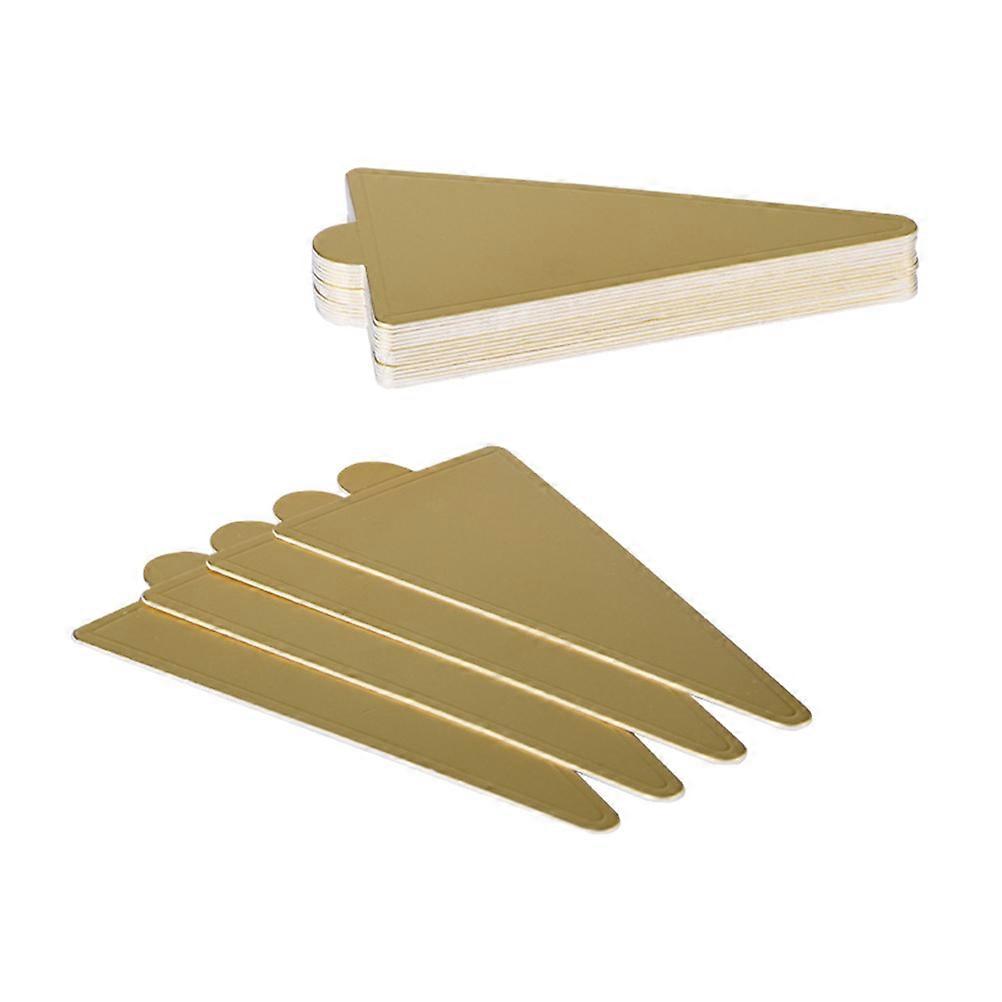 Cake Serving Base Small Triangle Mousse Cake Serving Base Mats Disposable 100Pcs