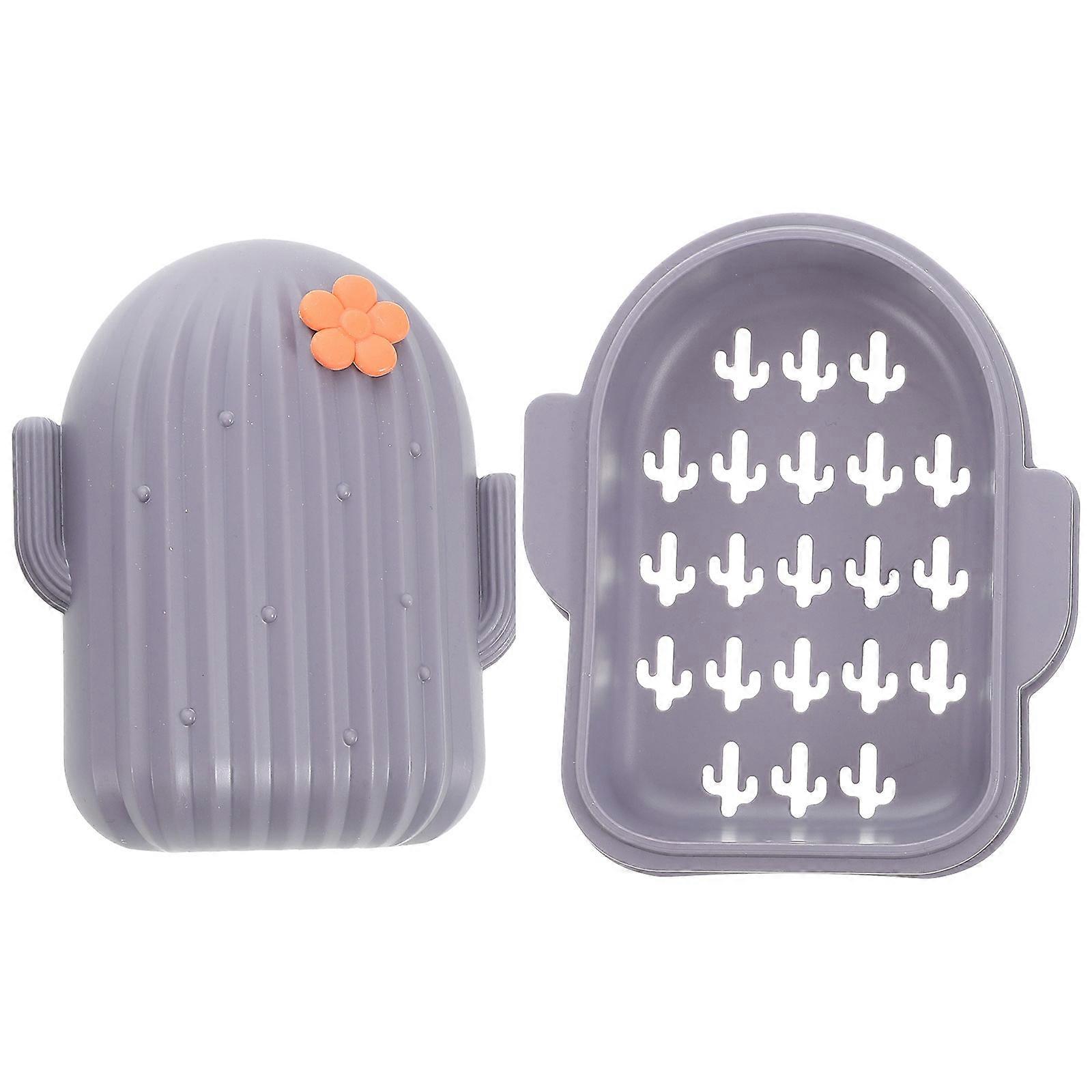 Plastic Soap Dish with Lid for Bathroom and Kitchen