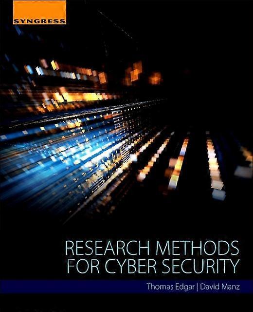 Research Methods For Cyber Security - Thomas W. Edgar - Paperback - en Book