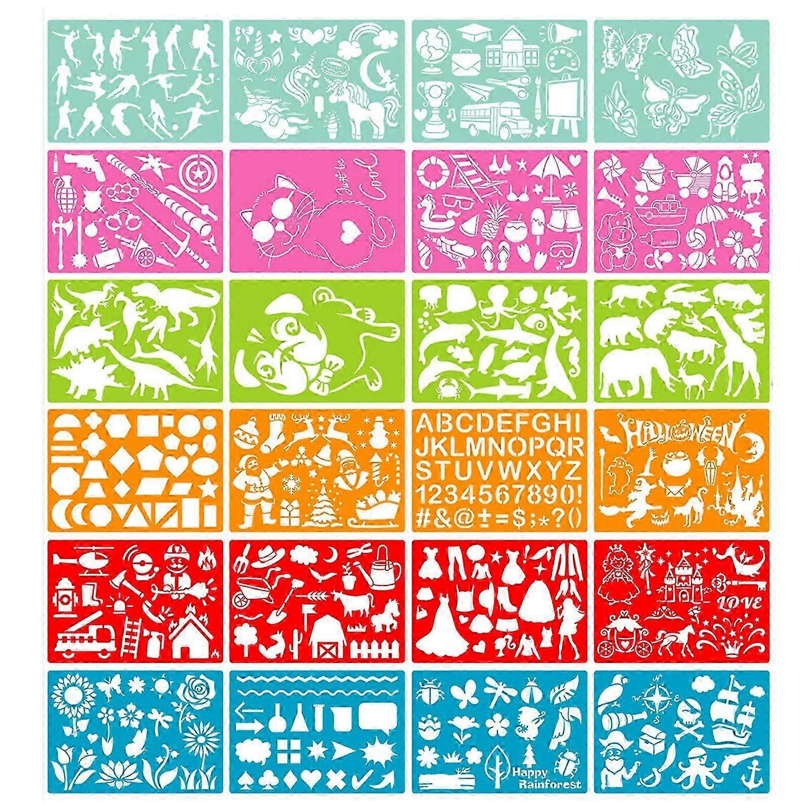 Large Spray Pattern Craft Design PET Graffiti Stencils