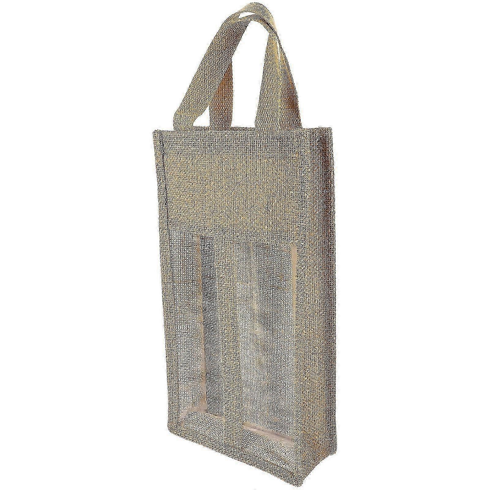 Tote 2Pcs Handle Rustic Jute Gift Bag compatible with Storage