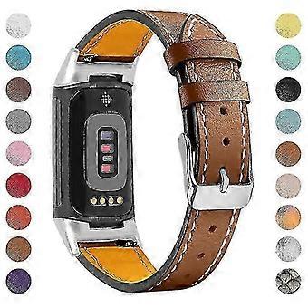 Leather Adjustable Band, ComCompatible withtable Design Compatible with Fitbit Charge 6/5/4 Accessories