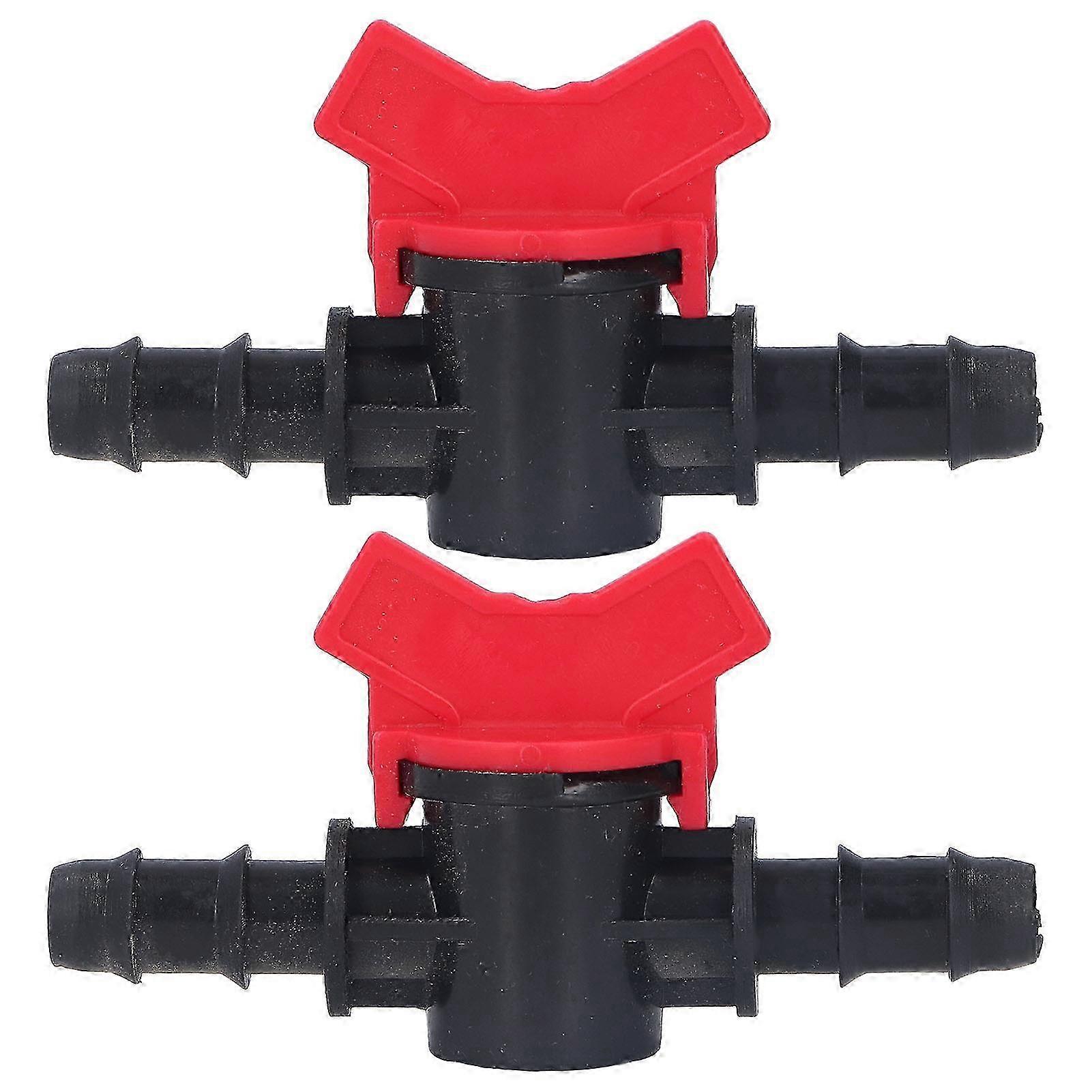 2Pcs Flow Control Valve Water Stop Controller Regulator ABS Switch Accessory Set Kit 12mm / 0.47in