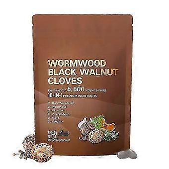 Absint, zwarte walnoot, kruidnagel, 240 stuks, voedingsgels en kauwtabletten, 18-in-1 -
