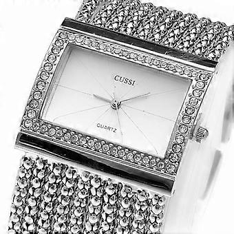 Damklockor Silver Strass Quartz Legering Band Armband
