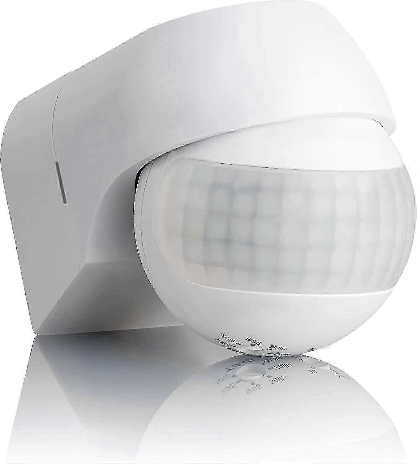 Outdoor Motion Detector Ip44,surface Mounting, Programmable,infrared Sensor,range 15m/180,suitable Led, Orientable,max.800w/500w