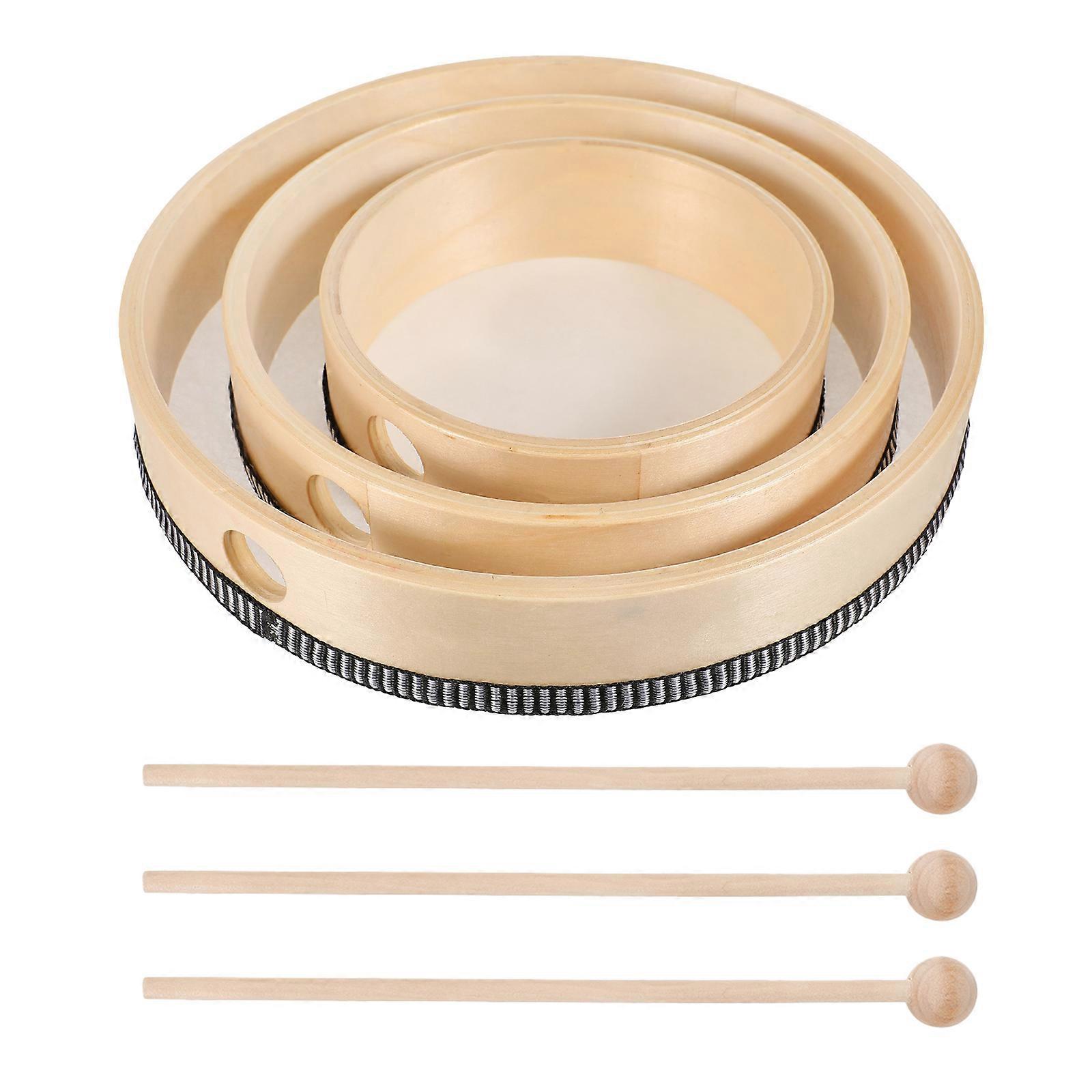 6pcs 6 polegadas 8 polegadas 10 polegadas crianças mão tambor percussão madeira frame tambor conjunto