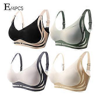 Wireless Push Up Bra For Women Super Gather Comfort Bra No Wire Seamless Cotton Nylon Lift Bra Everyday Lingerie Black White Blue Green