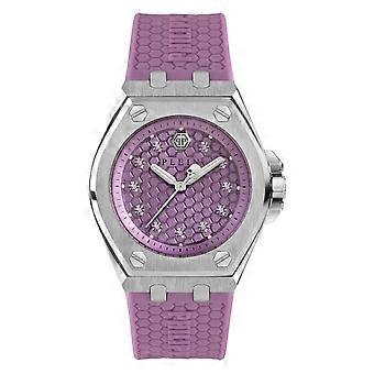 Philipp Plein Women's Watch Analog Quartz PLEIN EXTREME LADY Purple PWJAA0222 Silicone 