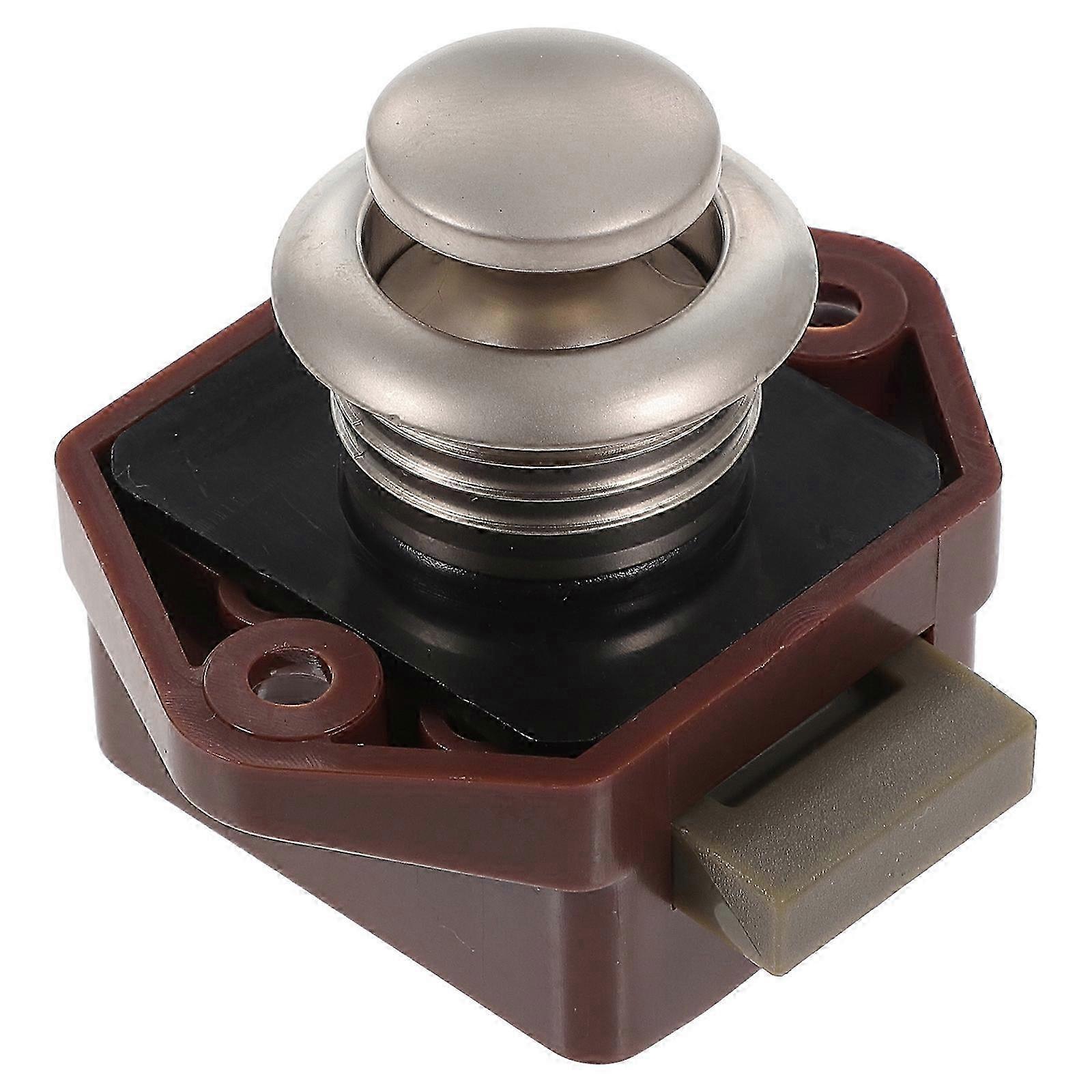 Push Button Latch Cupboard Latch Lock Plating Drawer Cabinet Latch Lock