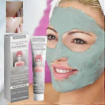 Volcanic Mud Clay Mask - Dyb rensning, fjernelse af hudorme, opstrammende og fugtgivende 100 ml