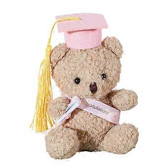 Stuffed Bear Toy for University Graduation Party Cute Bear Graduation Bear Stuffed Bear Bachelors Party Souvenir Pink