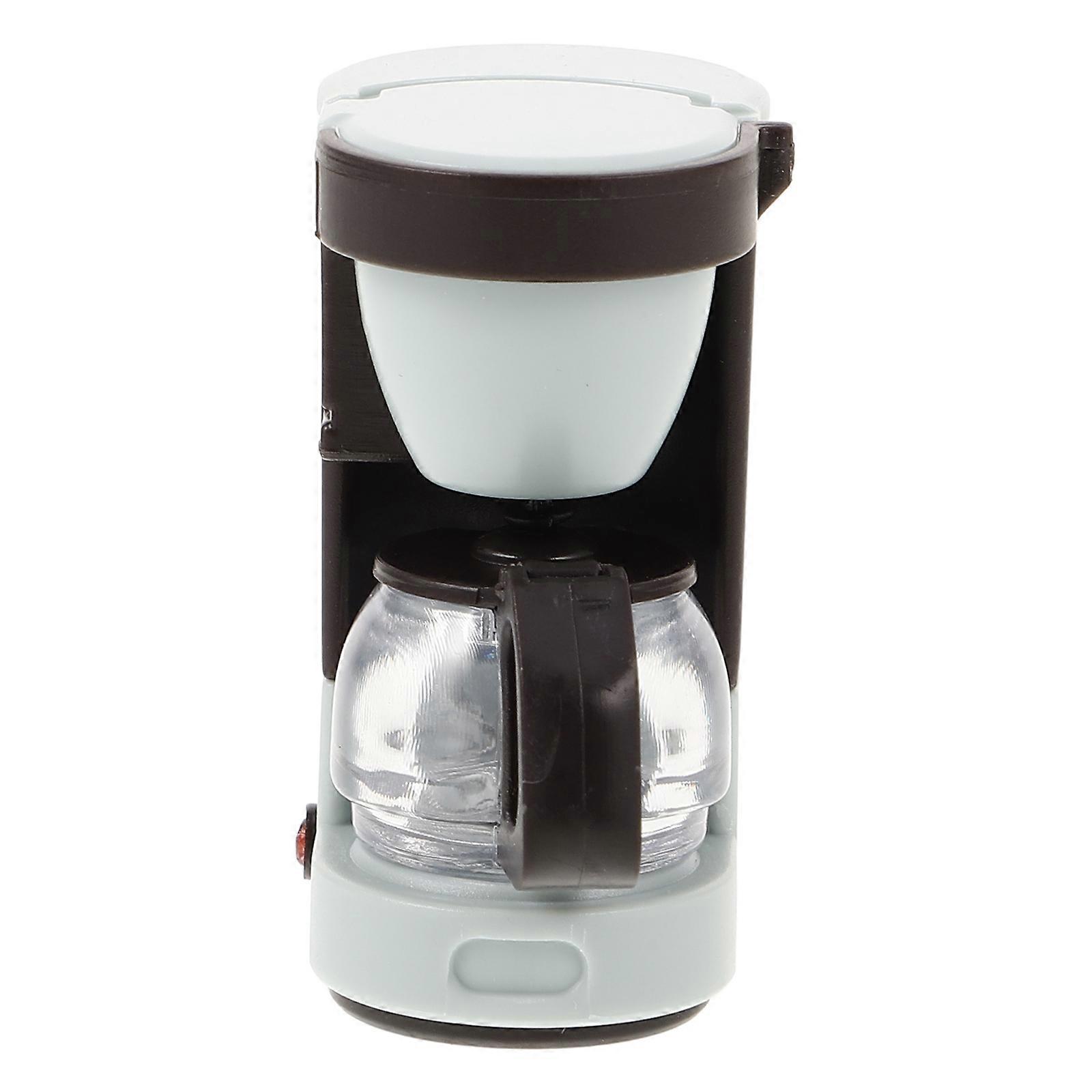 Miniature Coffee Maker for Dollhouse Decor Plastic