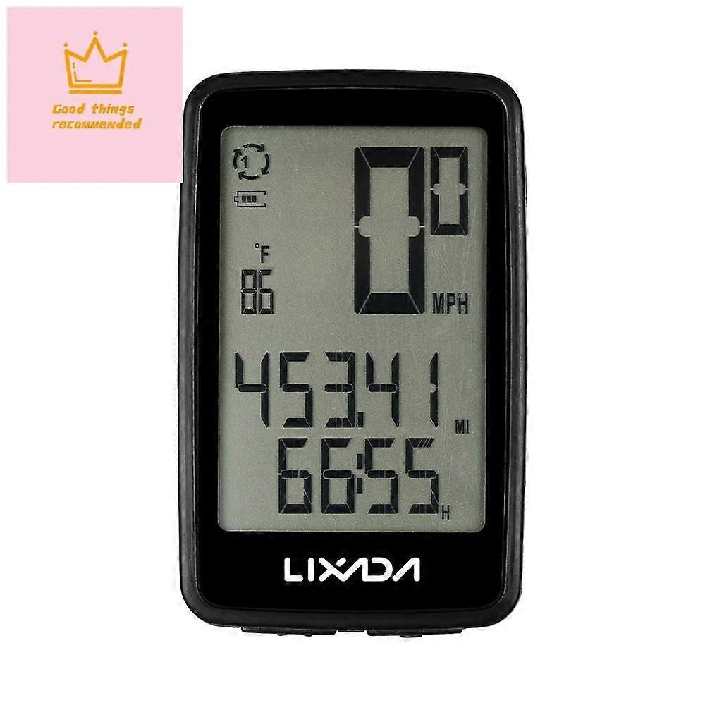 Lixada USB Rechargeable Wireless Bike Computer with Speedometer and Odometer
