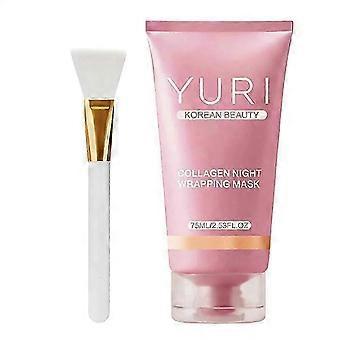 Feuchtigkeitsspendende und straffende Schlafmaske, Koreanische Beauty Collagen Overnight Wrapping Peel Off Gesichtsmaske Neu eingetroffen S06