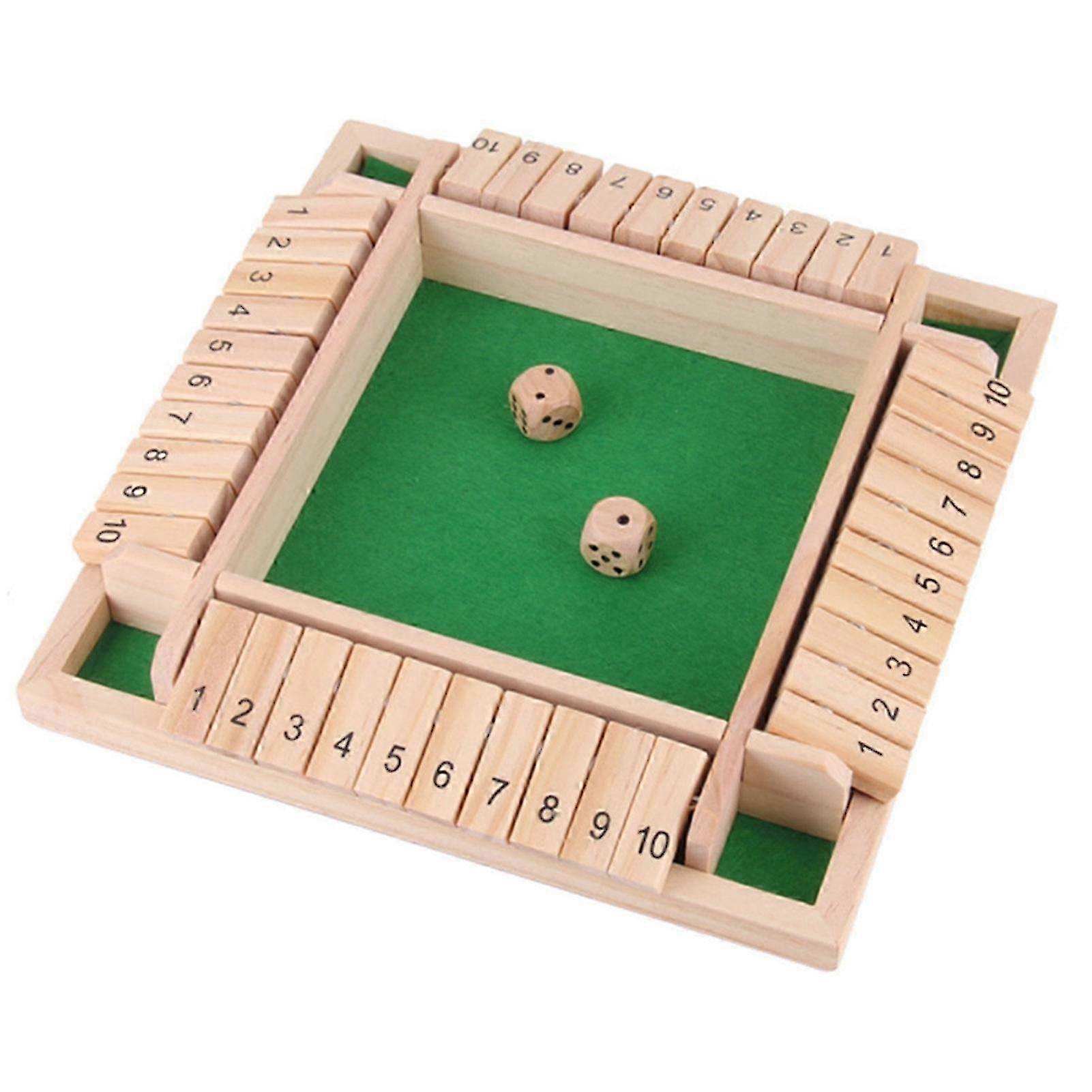 Shut The Box Board Game Educational Math Skill Enhancing Fun Family ...