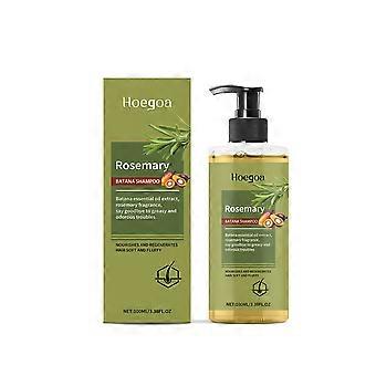 Hoegoa Rosemary Shampoo, Moisturizing Clean Scalp Strong Hair Reduce Scalp Discomfort Shampoo