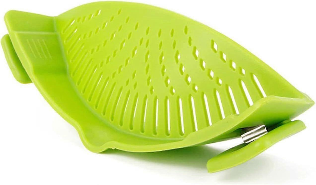 Pot Strainer Silicone Clip-On Colander Multifunction Cooking Strainer