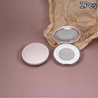 1Pcs 5G Portable Ultra-Thin Plastic Powder Box Loose Pot Travel Makeup Jar Sifter Container With Mirror