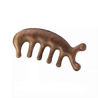 - Pocket Fine Tooth Detangling Comb for Women and Men, Enlarged Round Teeth Wooden Hair Comb for Scalp Massage