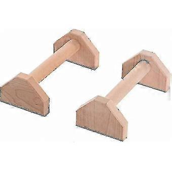 Handstand & Push-Up Training Wooden Push Up Stand Bar Fitness