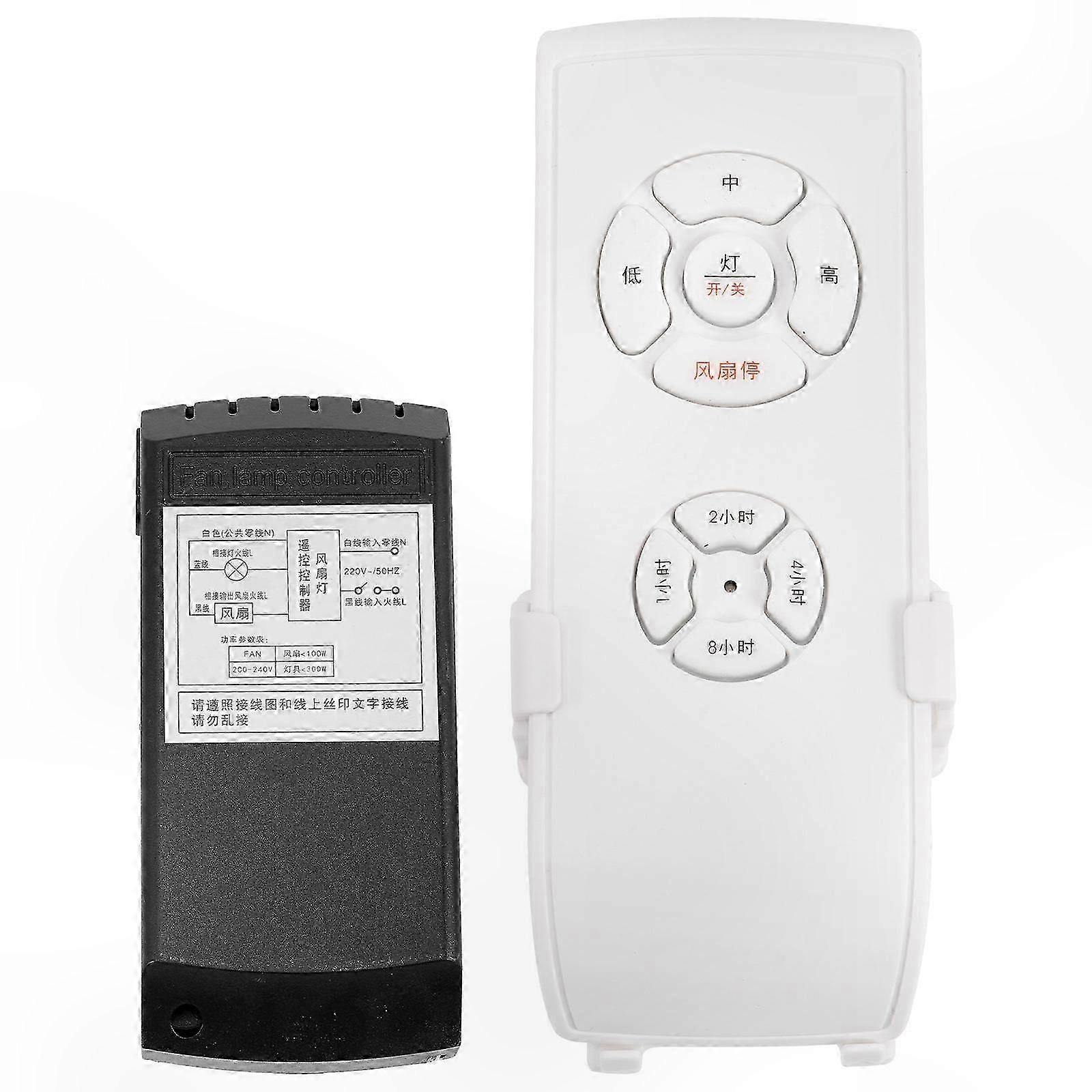 Universal Ceiling Fan Remote Control with Timer Function for Home Use, 1 Set