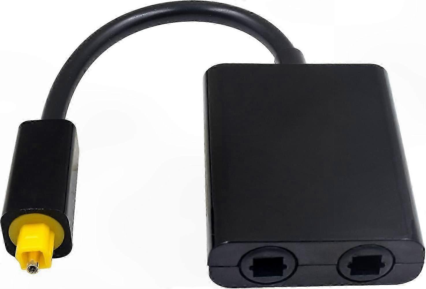 Digital Optical Audio Splitter 1 In 2 Out Adapter Cable for Toslink Devices