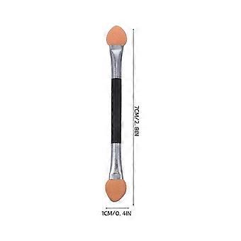 24pcs Disposable Eyeshadow Brushes Dual Sides Eye Shadow Sponge Sticks Eyeshadow Applicators (Handle compatible with Random Color)
