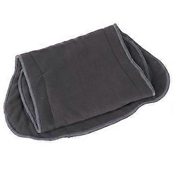 Adult Bamboo Charcoal Cloth Diaper Insert Pad Reusable Liner Nappy Liner 4Layer