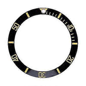 New ceramic Watch Wristwatch Bezel Insert Loop Replacement Parts (Gold)JJ