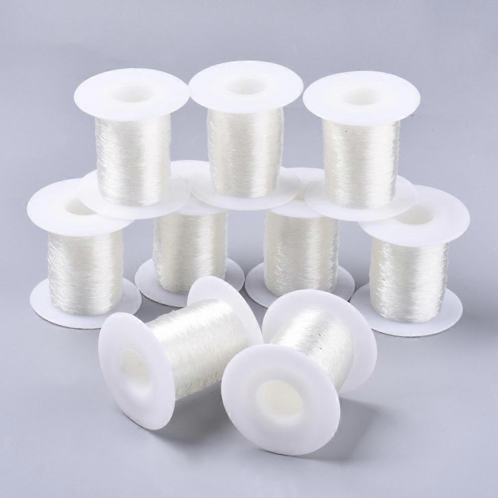 Round Elastic Thread Stretchy Bracelet String Clear 0.5mm 131.23 yards(120m)/roll