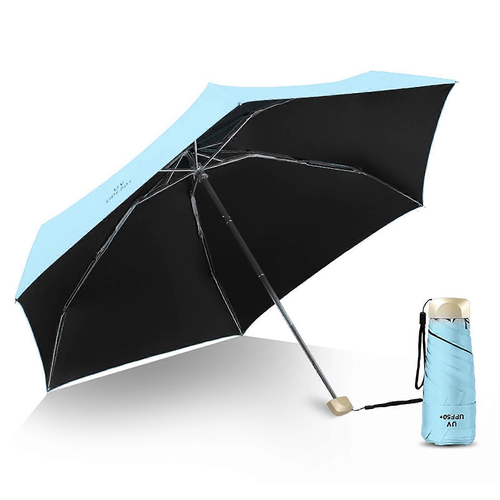 Compact 5-Fold UV Windproof Travel Umbrella