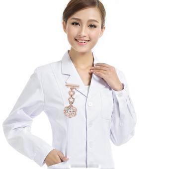 Alloy Doctor Watch Floral Style Simple Style Hospital Work Doctors Golden Time Setting 1Pcs