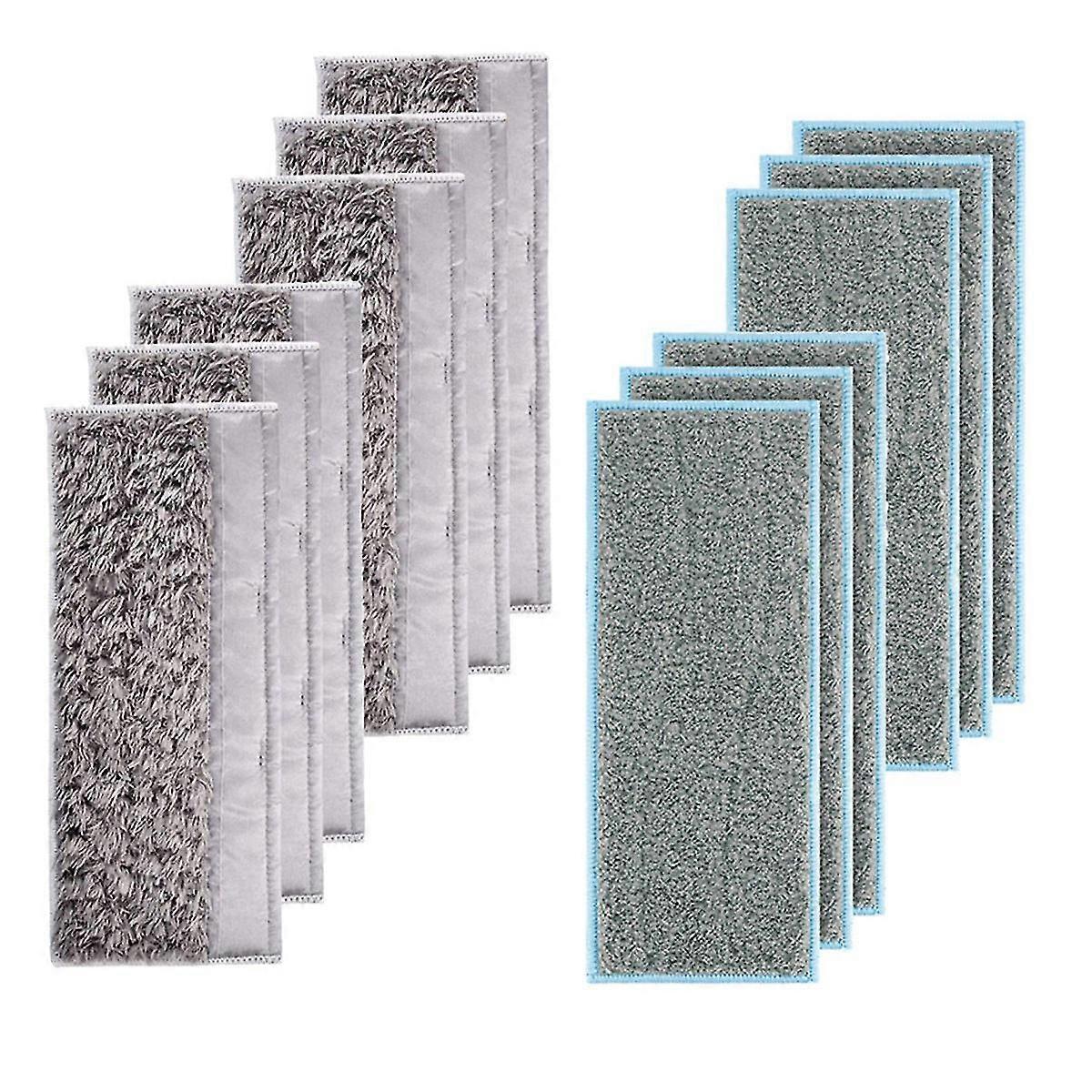 12pcs Replacements Washable Wet Mopping Pads Dry Mopping Pads For M6